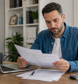 Driver reviewing SR-22 vs. FR-44 insurance filing documents