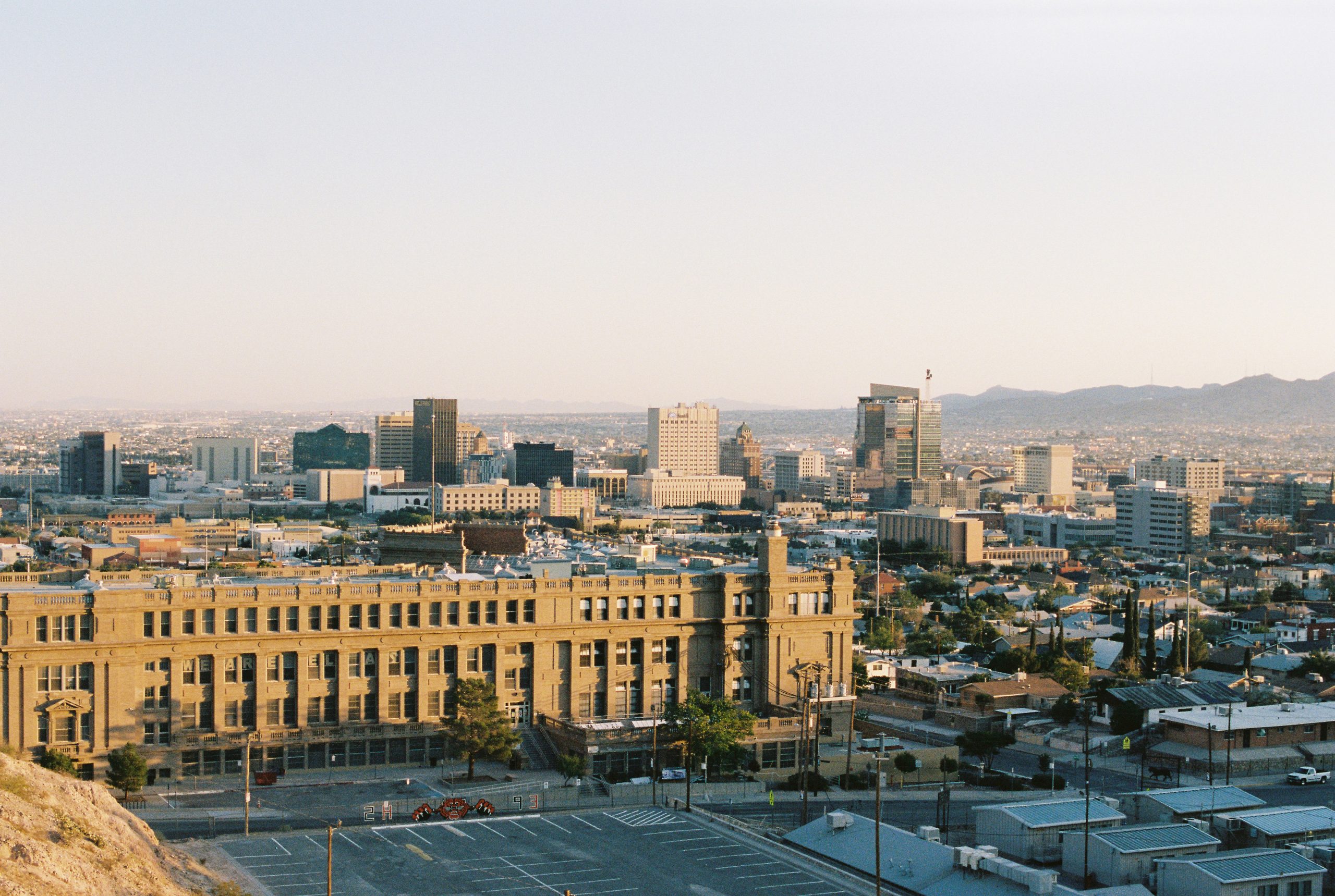 Downtown El Paso, Texas skyline for cheap car insurance guide